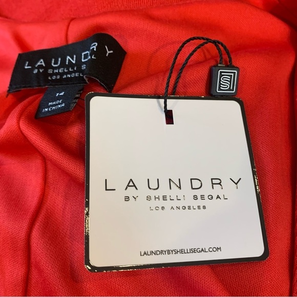 Laundry by Shelli Segal Women's Ruched Square Neck Knee Length Dress 14 - Picture 4 of 6